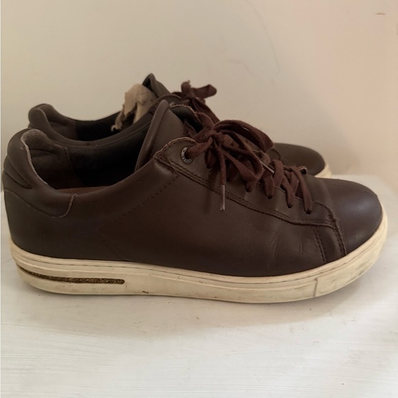 Birkenstock Bend Roast Brown Leather Low Top Sneakers Size EU 41 Women’s 10-10.5 - Picture 7 of 12